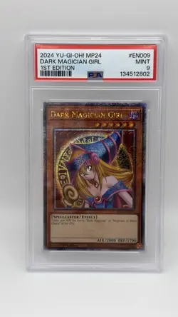 Dark Magician Girl MP24-EN009 Yugioh 25th Tin Quarter Century Secret Rare PSA 9 - Image 1