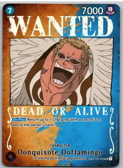 Donquixote Doflamingo (Wanted Poster) ST03-009 Pillars of Strength One Piece NM - Image 1