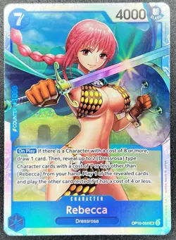 Rebecca OP10-058 SR One Piece TCG NM - Image 1