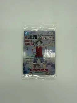 One Piece Monkey D. Luffy US Voyage College Basketball Promo Card (Sealed) - Image 1