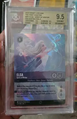 Disney Lorcana Elsa Spirit Of Winter Enchanted Foil 207/204 BGS 9.5 FIRST PRINT - Image 1