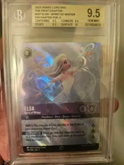 Disney Lorcana Elsa Spirit Of Winter Enchanted Foil 207/204 BGS 9.5 FIRST PRINT - Image 2