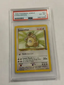 Kangaskhan Jungle Non-Holo 21/64 PSA 6 Pokemon TCG Card WOTC 1999 - Image 1