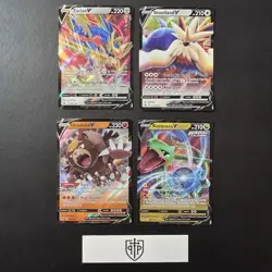 Pokemon TCG - V Card 4-Card Lot - Ultra Rare Holo - NM - Image 1
