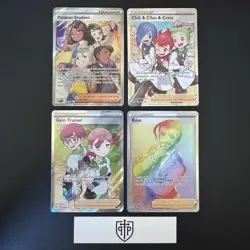 Pokemon TCG - Full Art Trainer 4-Card Lot - Holo Ultra Rare - NM - Image 1
