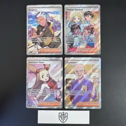Pokemon TCG - Full Art Trainer 4-Card Lot - Ultra Rare Holo - NM - Image 1