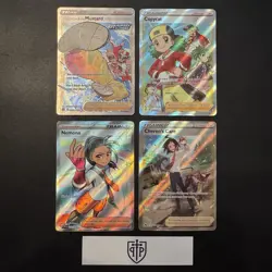 Pokemon TCG - Full Art Trainer 4-Card Lot - Ultra Rare Holo - NM - Image 1