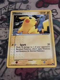 Pikachu Holo Common POP Series 4 SWIRL 013/017 Pokemon TCG Card - Image 1