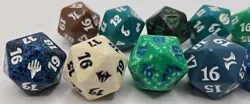 Lot of 11 MTG Magic Gathering Spindown Life Counter D20 Multi-Color Dice - Image 3