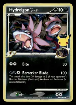 Hydreigon C SWSH138 Promo SWSH Black Star Pokemon NM - Image 1