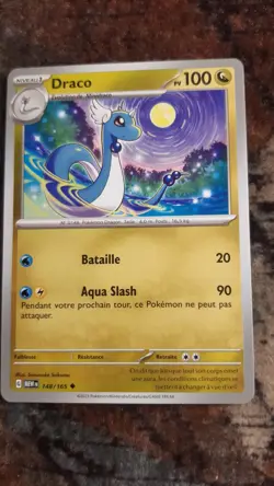 Carte Pokemon JCC - Dragon - Ecarlate et violet EV151 - Draco - 148/165 - PV100 - Image 1
