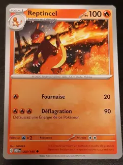 Pokemon JCC - REPTINCEL PV100 005/165 - FEU - Ecarlate et violet MEW 151 - Image 1