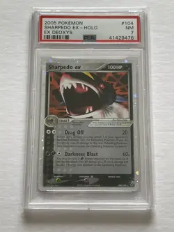 Sharpedo EX 104/107 Holo EX Deoxys PSA 7 Pokemon - Image 1