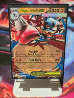 Mega Lucario EX 077/132 - Double Rare - Mega Evolution Base Set - Pokemon TCG - Image 1