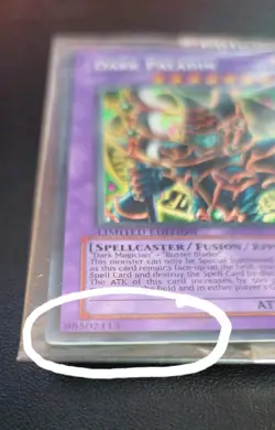 Dark Paladin Limited Edition Foil DMG-001 YU-Gi-Oh! Sealed Promo - Image 5