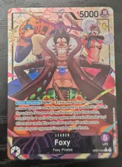 Foxy Alt Art Leader OP07-059 L 500 Years in the Future ONE PIECE ENGLISH NM/M - Image 1
