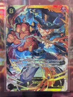 Sabo OP07-118 SEC - One Piece TCG - English Card Near-Mint Secret Rare - Image 1