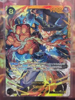 Sabo OP07-118 SEC - One Piece TCG - English Card Near-Mint Secret Rare - Image 2