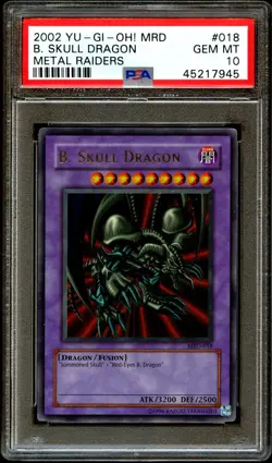 PSA 10 GEM MINT B. Skull Dragon MRD-018 ORIGINAL PRINT ULTRA Yugioh Card 945 - Image 2