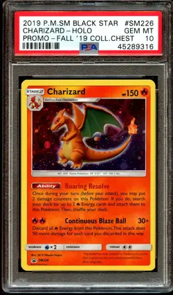 PSA 10 GEM MINT Charizard SM226 Chest Tin HOLO SM PROMO 226 Pokemon Card 316 - Image 1