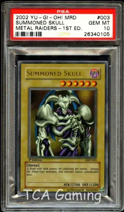 PSA 10 GEM MINT Summoned Skull MRD-003 ULTRA RARE 1st Edition MRD Yugioh Card 05 - Image 1