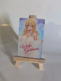 Waifu Goddess Metal Card Sexy Doujin Waifu Girl Anime Card - Image 2