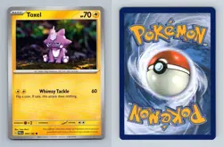 Toxel #69/182 SV Paradox Rift 2023 Common Pokemon TCG Card - Image 1