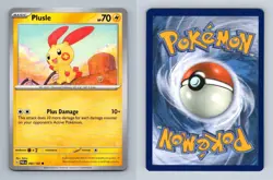 Plusle #60/182 SV Paradox Rift 2023 Common Pokemon TCG Card - Image 1