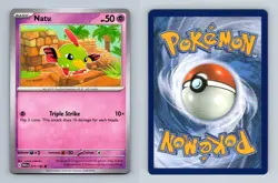 Natu #71/182 SV Paradox Rift 2023 Common Pokemon TCG Card - Image 1