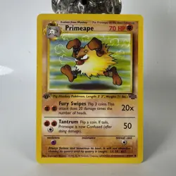 Primeape 43/64 1st Edition Jungle 1999 Uncommon Pokemon TCG Card - Image 1