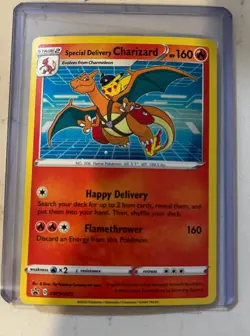 Special Delivery Charizard SWSH075 SWSH: Sword & Shield Promo Card (Crease) See - Image 1