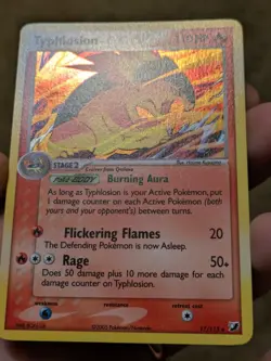 Typhlosion 17/115 EX Unseen Forces Holo Rare Pokemon Card 2005. VLP / EXC - Image 3