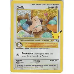 Pokemon Cleffa Card 20/111 Celebrations Ultra Rare Holo 25th Anniversary Pokemon - Image 1