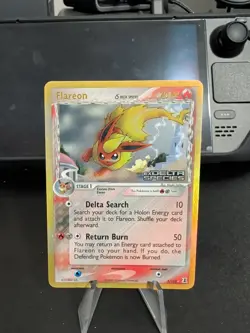 Flareon 5/113 Holo Stamped Delta Species Pokemon Card LP - Image 1