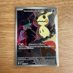 Pokemon Team Rocket's Mimikyu Full Art Foil Illustration Rare 238/217 60 HP Card - Image 1
