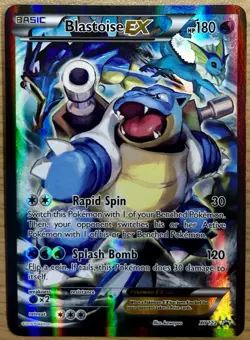 Pokemon TCG Blastoise EX Promo Holo Rare Card XY122 - Image 1