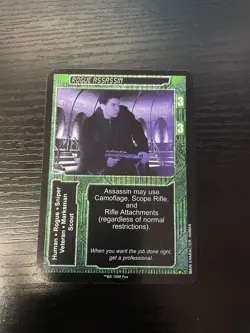 ROGUE ASSASSIN - Aliens Predator CCG Rare Card Fox Resurrection PROMO 1997 VTG - Image 1