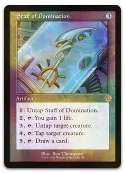 Staff of Domination #56 (Foil) (NM) Brothers' War BRR Magic MTG - Image 1