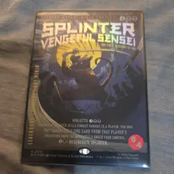 mtg FOIL Splinter, Vengeful Sensei TMNT Secret Lair Last Ronin Ink-Eyes IN HAND - Image 1