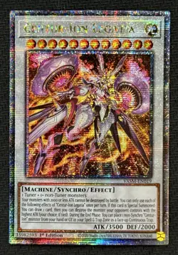 Yu-gi-oh Centur-Ion Legatia Quarter Century Secret Rare VASM-EN019 Valiant Smash - Image 1