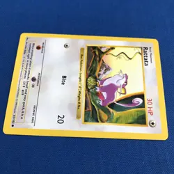 Rattata 61/102 -LP - Vintage 1999 WotC Base Set Pokemon Card Shadowless Lightly - Image 3