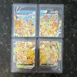 Pokemon Pikachu V-Union 4 Card Lot V-Union Set English SWSH139-142 - Image 1