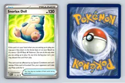 Snorlax Doll #175/182 SV Paradox Rift 2023 Uncommon Pokemon TCG Card - Image 1