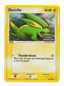 Electrike 64/110 Reverse Holo Stamped - Pokemon Holon Phantoms Card TCG 2006 LP - Image 1