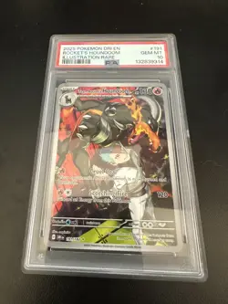 Pokemon TCG Team Rockets Houndoom Card #191/182 Destined Rivals PSA 10 - Image 1