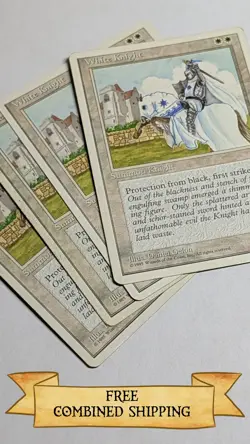 4x White Knight MTG Core Set 4th Edition Regular - Image 1