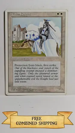 4x White Knight MTG Core Set 4th Edition Regular - Image 2