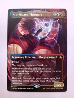 MTG - 1x Niv-Mizzet Visionary Borderless - Foundations - NM - Image 1