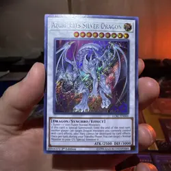 Yugioh Azure-Eyes Silver Dragon LCKC-EN066 Secret Rare 1st Ed NM - Image 2