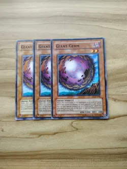 Yu-Gi-Oh! - Giant Germ 3X - Complete Playset Of Common Cards - Image 1